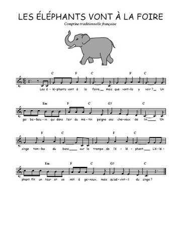 Les éléphants vont à la foire